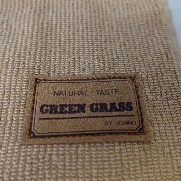 Green Grass Handkerchief Mens Brown Cotton Solid Hanky Classic Casual Basic - Picture 4 of 11